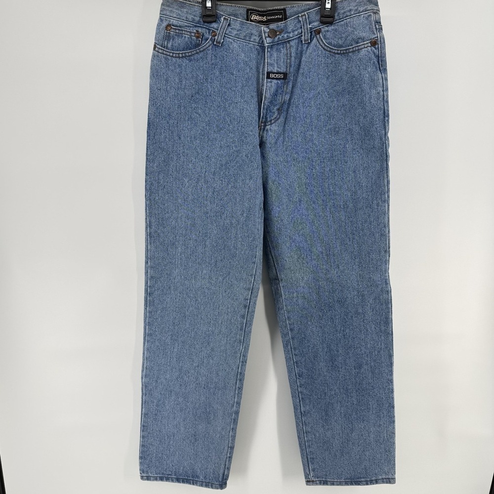 VTG 90s Boss Baggy Jeans Sz 14 High Waisted Skater Y2K Streetwear USA Made 32x31